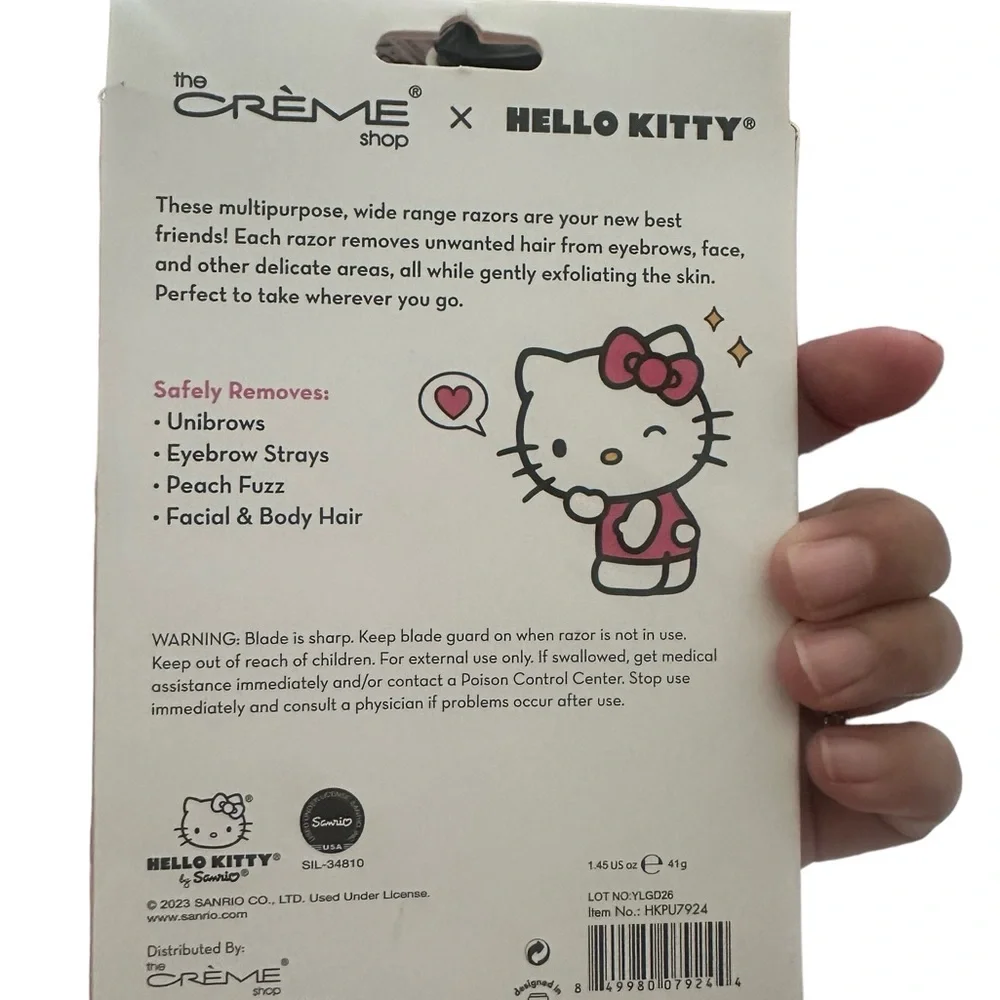 Hello Kitty Creme Shop Dermaplane and Sculpt Razors